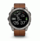 fēnix 8 – 51 mm, AMOLED - Sapphire, Titanium with Chestnut Leather Band - 010-02905-40 - Garmin
